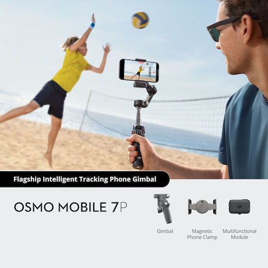 DJI Osmo Mobile 7P Gimbal Κινητού με Σταθεροποιητή 3 Αξόνων και 10 ώρες λειτουργίας Μαύρο
