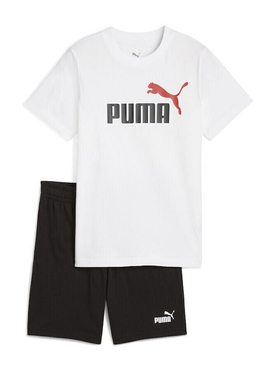 PUMA Παιδικό Σετ με Σορτς Μαύρο 2τμχ PUMA Παιδικό Σετ με Σορτς Μαύρο 2τμχ