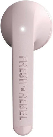 Fresh 'n Rebel Twins Core Earbud Bluetooth Handsfree Ακουστικά με Θήκη Φόρτισης Smokey Pink