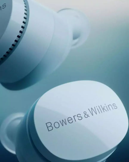 Bowers & Wilkins Pi6 In-Ear Bluetooth-Freisprecheinrichtung Kopfhörer mit Schweißresistenz und Ladeetui Glacier Blue