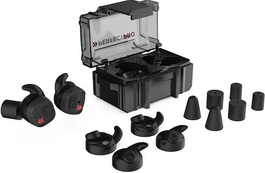PerfectPro H-10 Earprotection In-ear Bluetooth Handsfree Ακουστικά με Αντοχή στον Ιδρώτα και Θήκη Φόρτισης Μαύρα