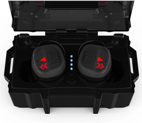 PerfectPro H-10 Earprotection In-ear Bluetooth Handsfree Ακουστικά με Αντοχή στον Ιδρώτα και Θήκη Φόρτισης Μαύρα