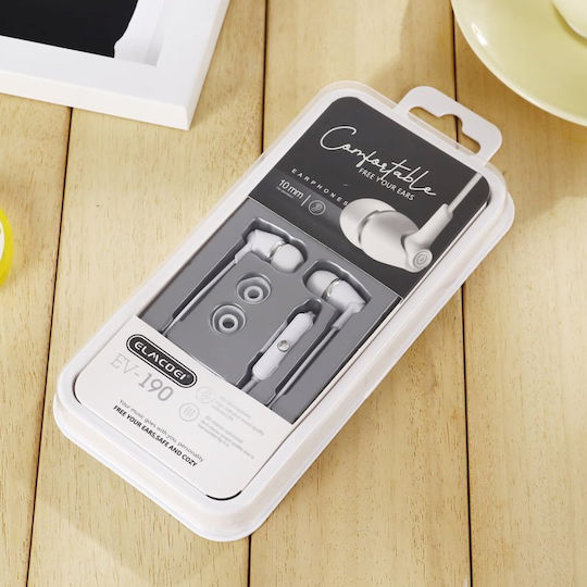EV190 In-ear Handsfree Headphones with Connector 3.5mm White
