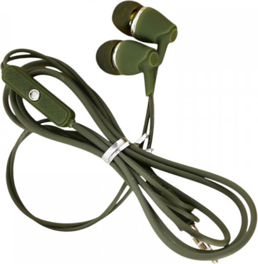 EV190 In-Ear Freisprecheinrichtung Kopfhörer mit Stecker 3.5mm Khaki
