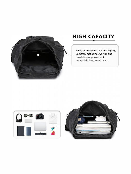 Miss Lulu Backpack Μαύρο