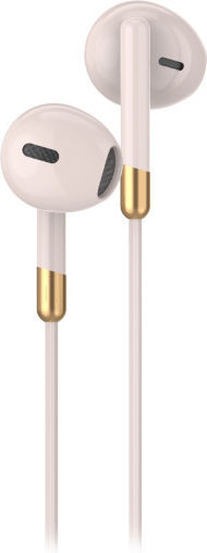 Egoboo In-ear Handsfree Ακουστικά με Βύσμα USB-C Ροζ