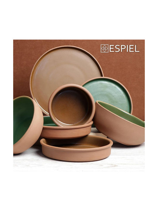 Stoneware Round Deep Green Dip Bowl 600ml Φ14.5xh6cm Aida Espiel Hev106 00047804