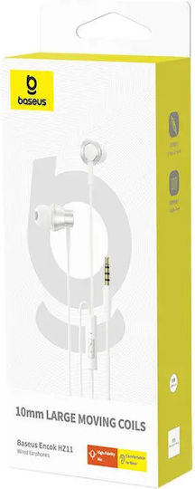 Baseus Encok In-ear Handsfree με Βύσμα 3.5mm Λευκό