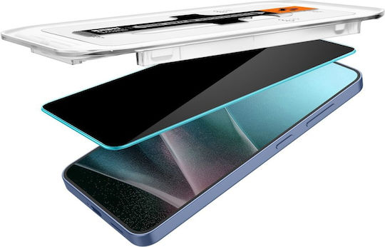 Spigen GLAS.tR EZ Fit Privacy Tempered Glass Μαύρο (Galaxy S25)