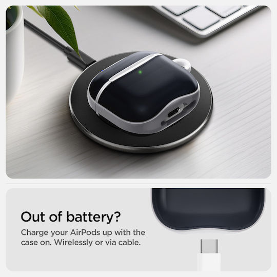 Spigen Classic Hülle Silikon in Gray Farbe für Apple AirPods 4