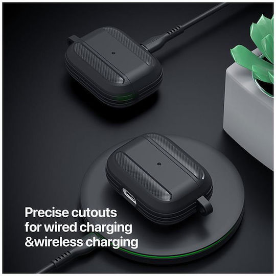 Dux Ducis Case Silicone with Hook in Gray color for Apple AirPods Pro 2