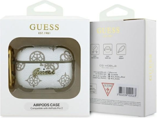 Case Apple Airpods Pro 2 Guess Cover Hook Guap2pg4gph White 3666339310646