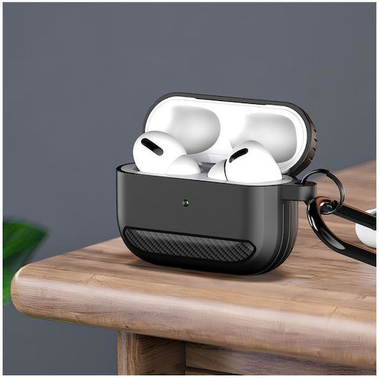 Dux Ducis Case Silicone with Hook in Gray color for Apple AirPods Pro 2