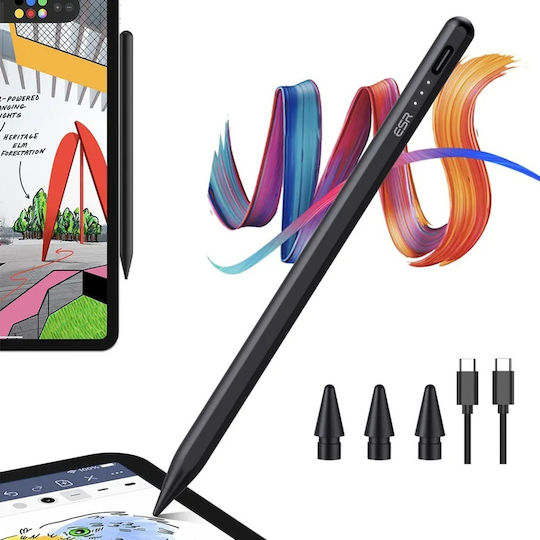 ESR Stylus Pen Digital with Palm Rejection for iPad in Black color