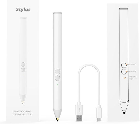 Techsuit UA20 Digital Touch Pen in Weiß Farbe