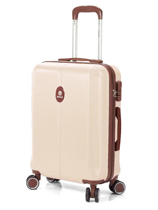 Benzi Mittlerer Hartgepäckkoffer Beige mit 4 Rädern Höhe 66cm