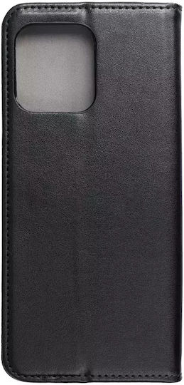 Techwave Book Piele / Silicon Negru (Motorola Edge 40 Pro)