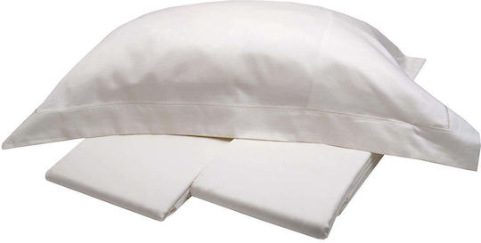 White Fabric King Size Set Savoy Ecru 270x280cm