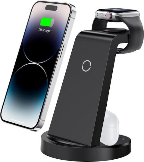 Axred Asynchronous Handyladegerät Qi Pad 30W Schwarzes (FC-18W)