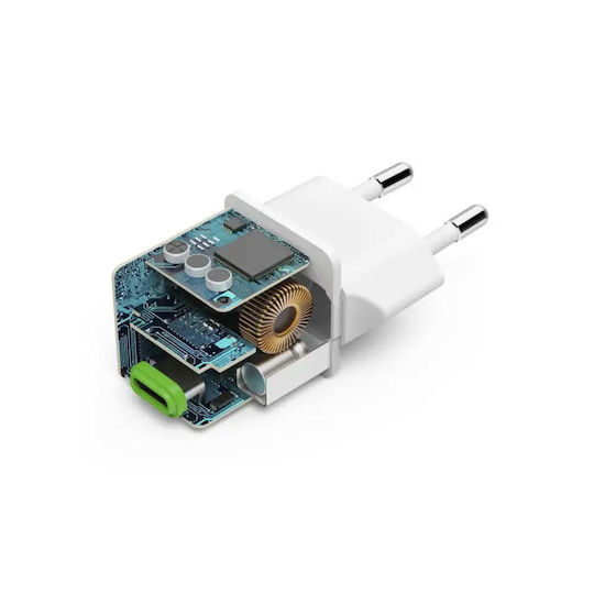 HAMA Charger Without Cable with USB-C Port 20W Power Delivery Whites (00201980)