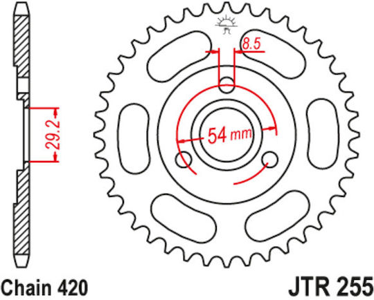 JT Sprockets Pinion spate pentru Honda Z 50 / Maimuță