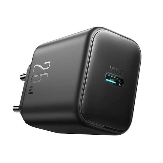 Joyroom Charger Without Cable with USB-C Port 25W Power Delivery Blacks (JR-TCF23)