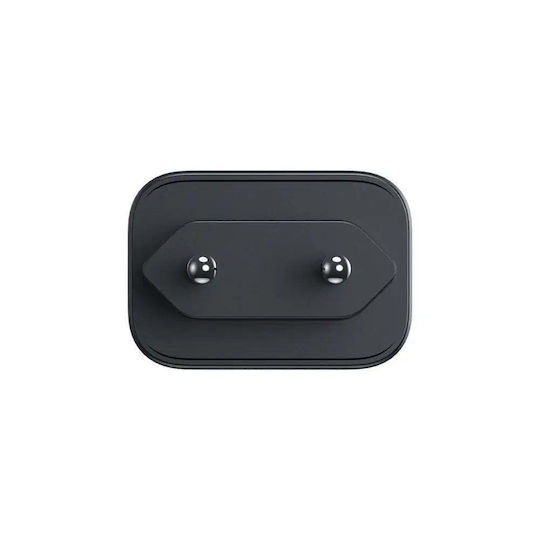 Joyroom Φορτιστής Χωρίς Καλώδιο με Θύρα USB-A και Θύρα USB-C 25W Power Delivery Μαύρος (JR-TCF13)