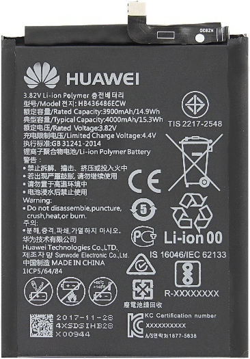 Hb436486ecw Baterie de înlocuire compatibilă 4000mAh pentru Huawei Mate 10 ProHonor 20Huawei Mate 10