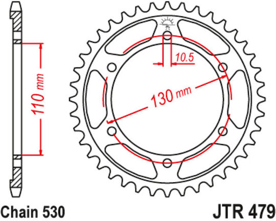 Pinion spate Jtr479 Zbk Jt Sprockets