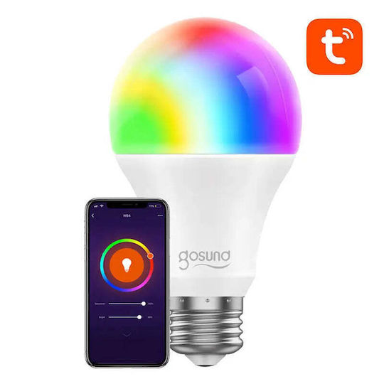Gosund Bec Smart LED 8W pentru Dulie E27 și Formă A19 RGB 800lm Reglabil în intensitate