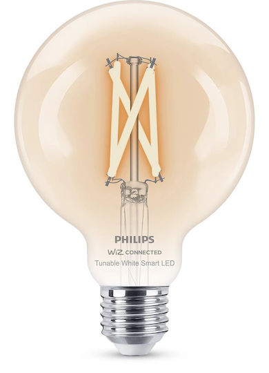 Philips Smart Λάμπα LED 7W για Ντουί E27 και Σχήμα G95 Θερμό Λευκό 806lm