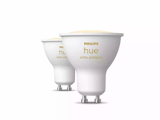 Philips Smart Λάμπα LED 5W για Ντουί GU10 Ρυθμιζόμενο Λευκό 400lm