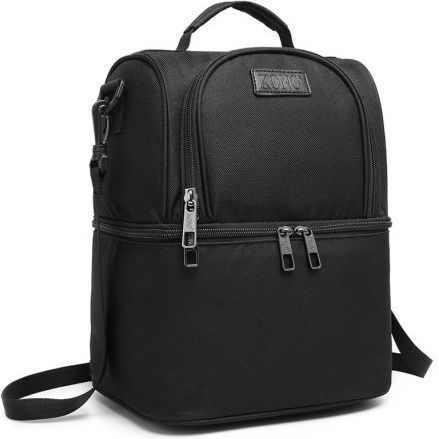 Miss Lulu School Insulated Hand Lunch Bag Black