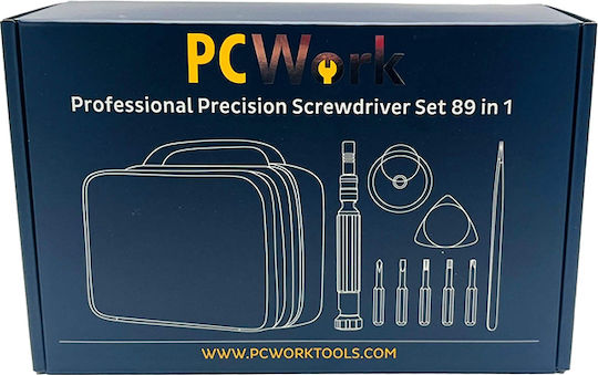 Pcwork Κασετίνα με 89 Εργαλεία Επισκευής Ρολογιών