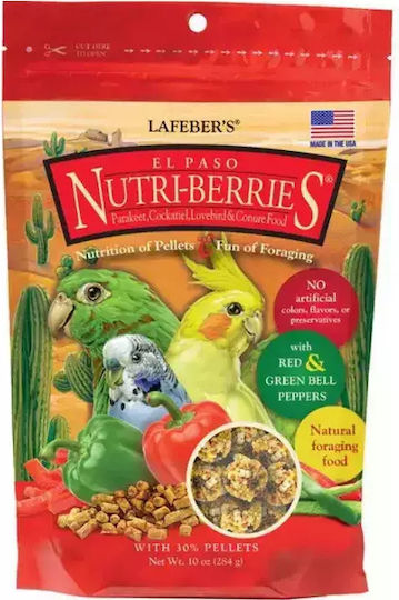 Lafeber Nutri-berries El Paso Cockatiel Pellet-Shaped Seed Balls Small Medium Birds