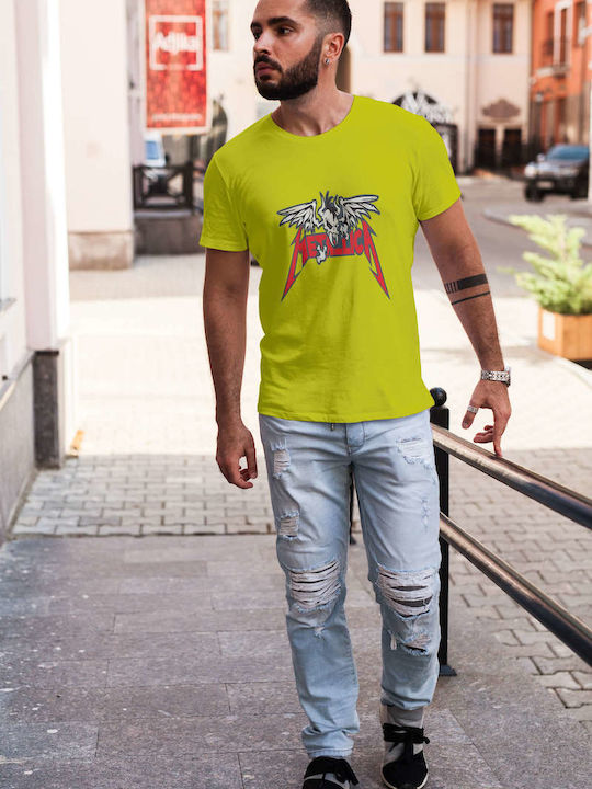 Metallica Skull Wings Logo Tshirt