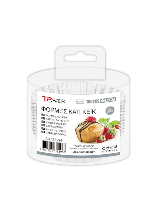 Tpster Formă de Patiserie pentru Cupcakes/Muffins din Aluminiu 4.2x1.2buc 1buc