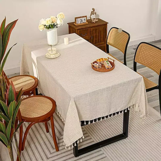 Покривка за маса Бежов 140x140бр