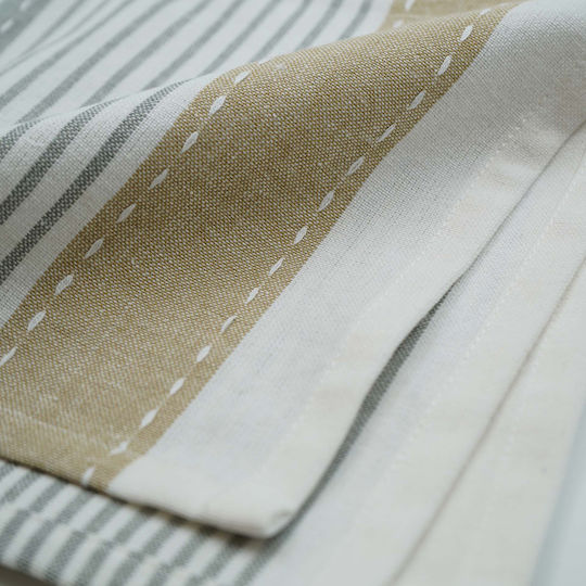 Towel from 100% Cotton in White Color 40x40cm 3pcs