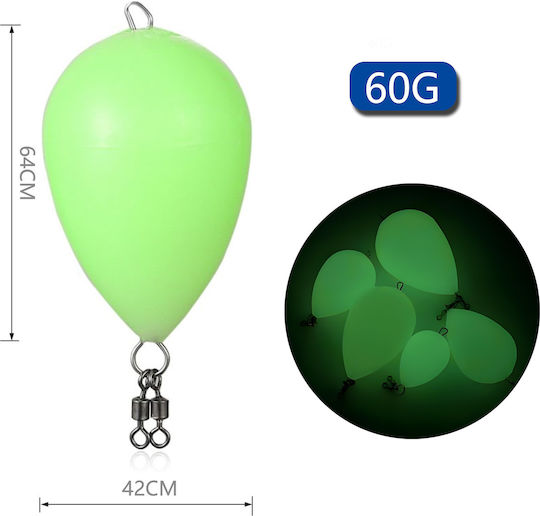 Plută de pescuit Tpster 60g 6.4*4.2cm 26634