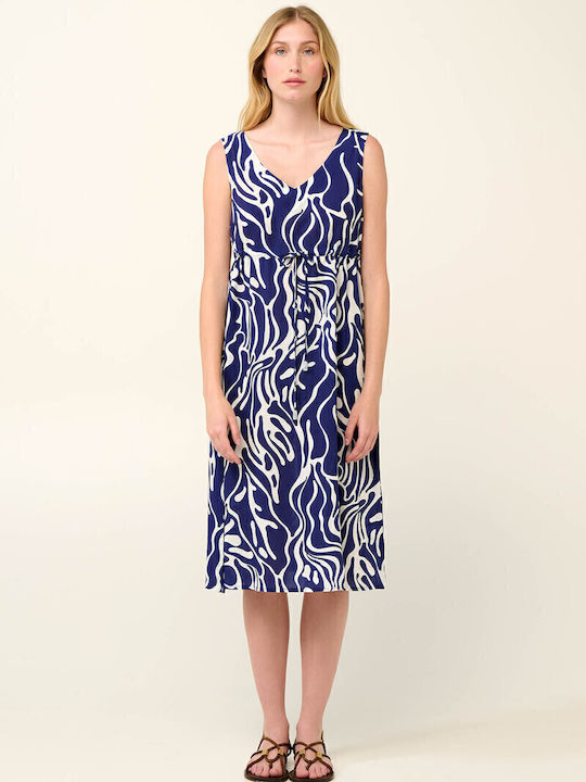 Καλοκαιρινό Midi Φόρεμα Blue Print