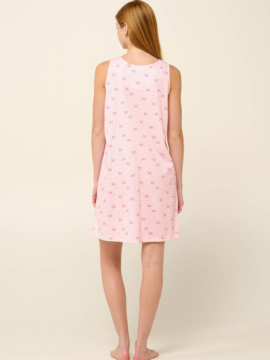 Vamp Nightgown Maternity & Nursing Pink Sea