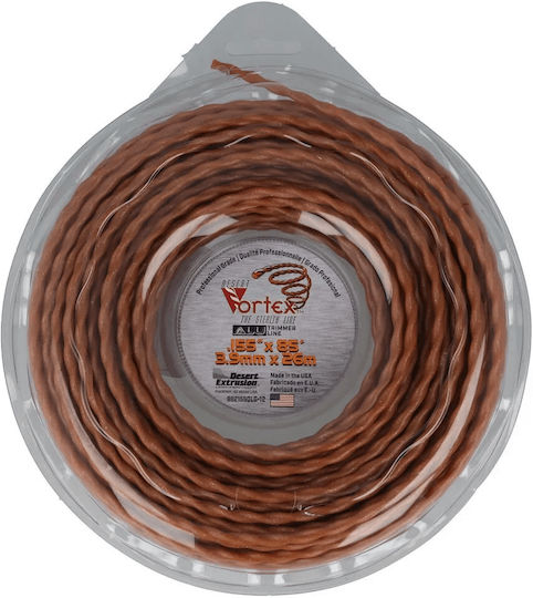 Vortex 9821550LG-12 Aluminum Square Twist Trimmer Line Length 26m and Thickness 3.9mm