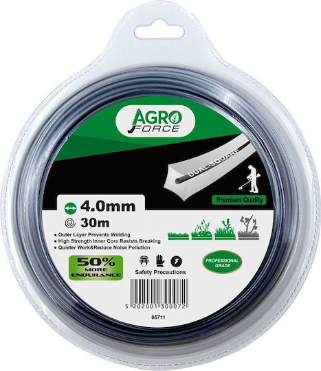 Agroforce 05711 Μεσινέζα Τετράγωνη Μήκους 30m και Πάχους 4mm