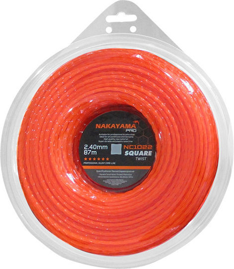 Nakayama Nc1025 Square Twist Brush Cutter Trimmer Line 4mm 32m 065593