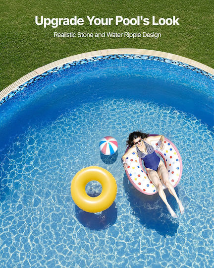 Vevor Round Pool Liner 33ft Unibead Style Pool Liner 52in Ύψος Τοίχου