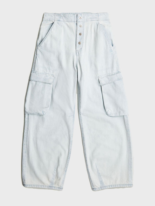 Γυναικείο Jean Παντελόνι σε Balloon Γραμμή Bleached Denim