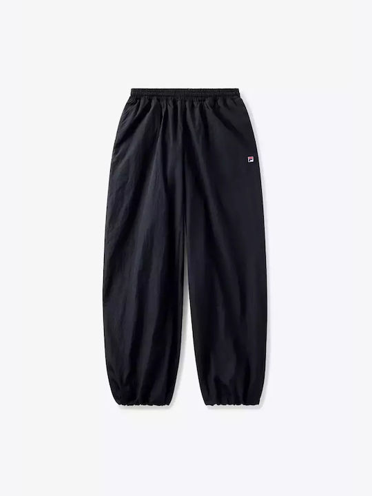 Hailey Bieber Crinkle Pants Παντελόνι Φόρμας Μαύρο