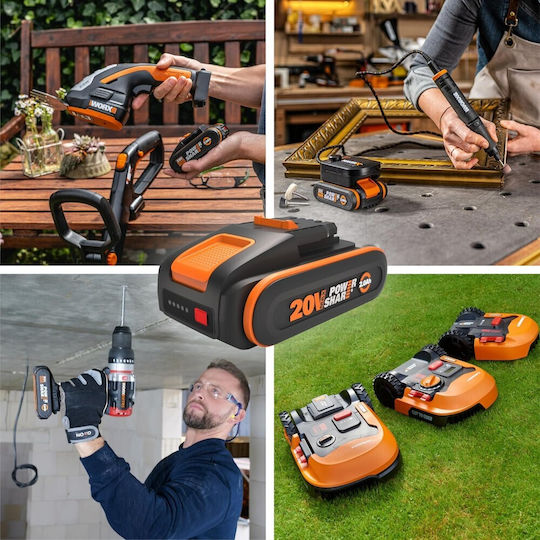 Worx Μπαταρία Εργαλείου Λιθίου 20V με Χωρητικότητα 2Ah