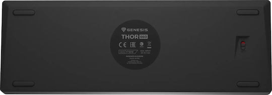 Genesis Thor 660 G2 Gaming Μηχανικό Πληκτρολόγιο 60% με Gateron Red διακόπτες και RGB φωτισμό (Αγγλικό US)